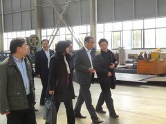 省建科院、建设厅领导来山东三维钢结构公司调研视察