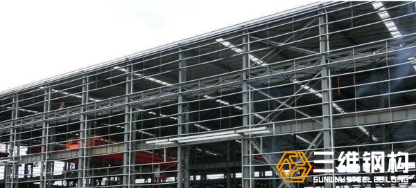 山东三维钢结构公司建造的多层钢结构厂房